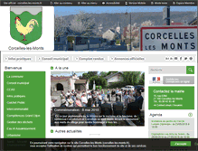 Tablet Screenshot of corcelles-les-monts.fr